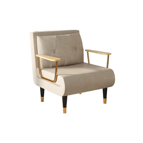 JUNCHENG1008 Klappbares Schlafsofa Umwandelbares Schlafsofa, Loungesessel, Sessel, verstellbare Rückenlehne, geeignet for Wohnzimmer/Wohnung/Büro(Weiß) von JUNCHENG1008