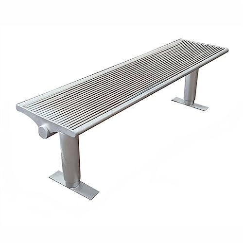 JUNCHENG1008 Outdoor Bank Parkbank for den Außenbereich, Gartenstuhl aus Stahl ohne Rückenlehne, geeignet for Gärten, Innenhöfe, Rasenflächen und Hinterhöfe Gartenbank(XL) von JUNCHENG1008