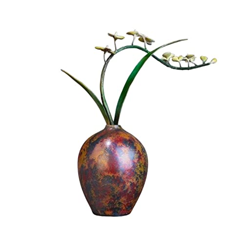 JUNCHENG1008 Schreibtischdeko Orchidee Kupfer Eingangsbereich Ornament Vase Wohnzimmer TV Schrank Büro Desktop Dekorationen Tischdekorationen JUNCHENG1008 Schreibtischdeko Orchidee Kupfer Eingangsbereich Ornament Vase Wohnzimmer TV Schrank Büro Desktop Dekorationen Tischdekorationen von JUNCHENG1008