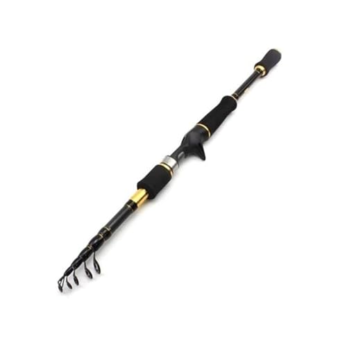 JUNCHENG1008 angelrute Carbon Rod Tragbare Teleskop Angelrute Fisch Hand Angelgerät Meer Stange angelausrüstung(2.1 M) von JUNCHENG1008