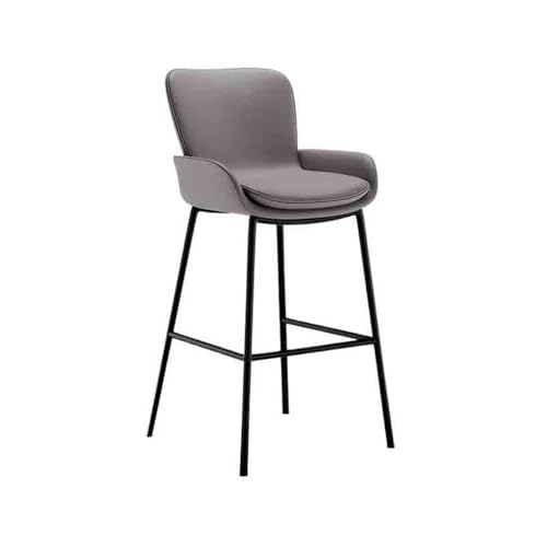 JUNCHENG1008 barhocker Einfacher Barhocker Home Island 75cm Hochhocker Leichter Luxus Moderner Bartheke Hochstuhl barhocker mit lehne(Grigio) von JUNCHENG1008