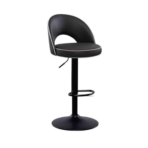 JUNCHENG1008 barhocker Home Liegestühle Sub Kitchen Island Thekenstühle Rezeptionsstühle Leichte Luxus-Barhocker Lifthocker Esszimmerstühle Hochstuhl barhocker mit lehne(Schwarz) von JUNCHENG1008