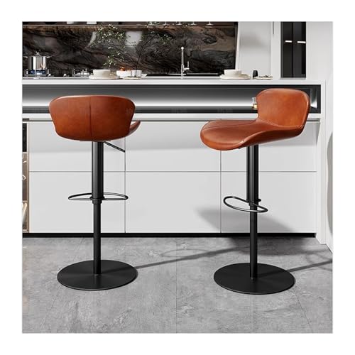 JUNCHENG1008 barhocker Licht Luxus Leder Hebe Bar Stuhl Rückenlehne Rotierenden Bar Stuhl Hohen Fuß Hocker Stuhl Club Bar Stuhl Haushalt Esszimmer Stuhl barhocker mit lehne von JUNCHENG1008