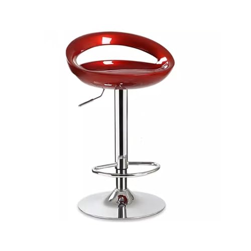barhocker Minimalistischer Barstuhl mit verstellbarer Rückenlehne, Haushaltsstuhl, leichter, luxuriöser Barhocker mit hohem Fuß for die Rezeption, drehbarer Thekenstuhl barhocker mit lehne von JUNCHENG1008