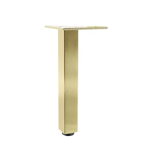 JUNCHENGBAO 4 STÜCKE Verstellbare Möbelbeine Metallstützfuß for Couchtisch Schrank Stuhl Sofa Bett Möbel Hardware Füße(Color:Golden 30cm) von JUNCHENGBAO