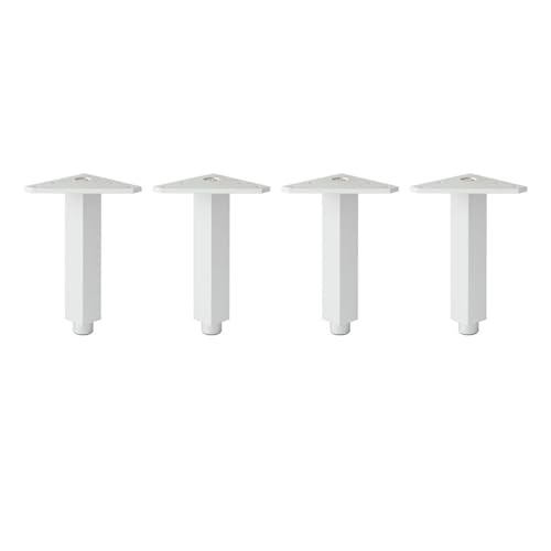 JUNCHENGBAO Möbelfüße, Schrankfüße, Schrank, Schrank, Tischbeine, Couchtisch, Bettbalken, Aluminium, Möbelstütze(Color:Triangle-Silver,Size:20cm-4pcs) von JUNCHENGBAO