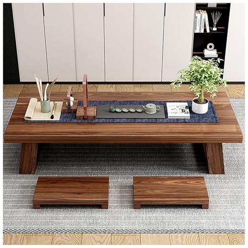 JUNFUNNLE 120CM Großes Bodenschreibtisch, Japanischer Minimalistischer Niedertisch, Tatami-Meditationsaltartisch, Beistelltisch Für Wohnzimmer, Kaffeetisch Tisch JUNFUNNLE 120CM Großes Bodenschreibtisch, Japanischer Minimalistischer Niedertisch, Tatami-Meditationsaltartisch, Beistelltisch Für Wohnzimmer, Kaffeetisch Tisch von JUNFUNNLE