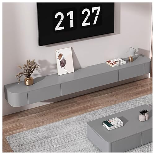 JUNFUNNLE TV Schrank Hängend 200cm Grau, Modernes TV Lowboard Hängend, mit Schubladen & Stauraum, Wandmontierte Medienkonsole, Kabelmanagement hochwertig JUNFUNNLE TV Schrank Hängend 200cm Grau, Modernes TV Lowboard Hängend, mit Schubladen & Stauraum, Wandmontierte Medienkonsole, Kabelmanagement hochwertig von JUNFUNNLE