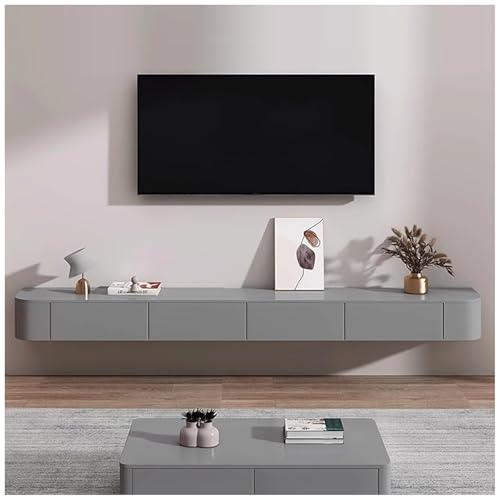 JUNFUNNLE TV Schrank Hängend 300cm Grau, Modernes TV Lowboard Hängend, mit Schubladen & Stauraum, Wandmontierte Medienkonsole, Kabelmanagement hochwertig JUNFUNNLE TV Schrank Hängend 300cm Grau, Modernes TV Lowboard Hängend, mit Schubladen & Stauraum, Wandmontierte Medienkonsole, Kabelmanagement hochwertig von JUNFUNNLE