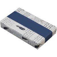 JUNG SCHÖNER VERPACKEN Geschenkpapier 50 cm  x 20 m beige/dunkelblau von JUNG SCHÖNER VERPACKEN