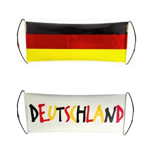 JUNG Auszieh Banner 70x24cm Deutschland Fussball EM 2024 Fan, Europameisterschaft Fanartikel Frauen & Männer, Fanpaket, Schwarz Rot Gold Flagge, Damen und Herren von JUNG