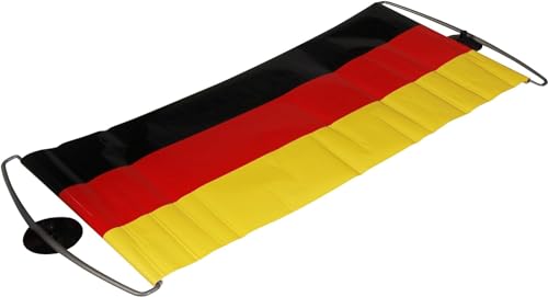 JUNG Banner 38x8cm mit Saugnapf Deutschland Fussball EM 2024 Fan, Europameisterschaft Fanartikel Frauen & Männer, Fanpaket, Schwarz Rot Gold Flagge, Damen und Herren von JUNG