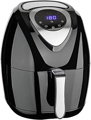 JUNG CUISINIER Airfryer Heißluftfritteuse 3,2L, Fritteuse 60 min. Timer, 6 Programme, LED Display, 1400W, Friteuse, Heissluftfriteuse, 28,5 x 36,5 x 33,5 cm von JUNG