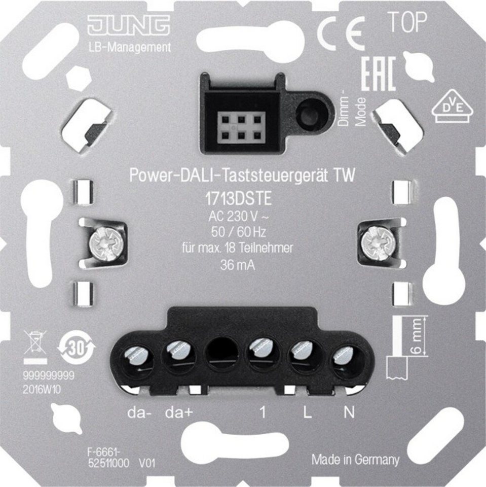 JUNG Klemmen Jung DALI-Taststeuergerät 1713 DSTE von JUNG