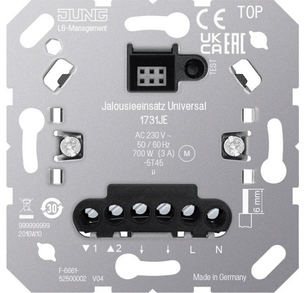 JUNG Klemmen Jung Jalousieeinsatz 1731 JE von JUNG