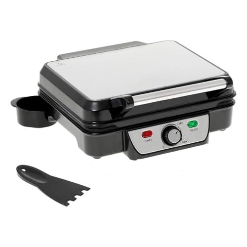 JUNG MS3050 Elektrischer Kontaktgrill 2500W Doppelplatte Antihaftbeschichtung Tischgrill Elektrogrill Temperaturregelung Cool-Touch-Griff Abnehmbare Tropfschale 1288cm² große Grillfläche von JUNG