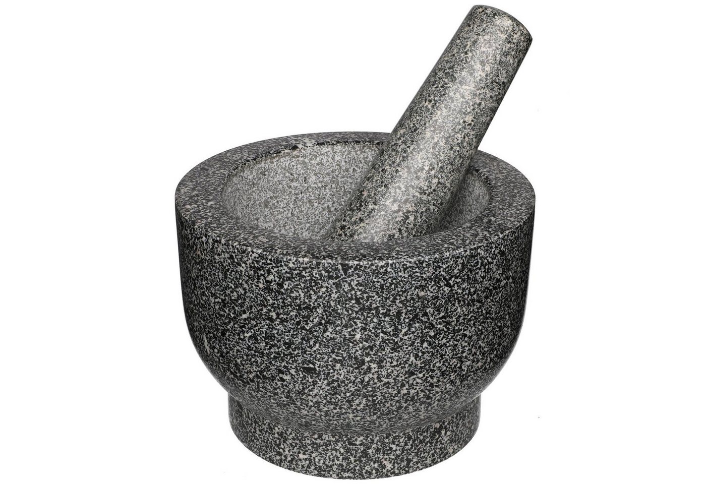 JUNG Mörser Maku" Mörser und Stößel Granit groß Ø9,5cm, 3kg robust langlebig, (Mahlen, Zerkleinern, 2-tlg., Gewürzmühle, Stampfer, Mühle für Gewürze, Getreide, Gemüse), Steinmörser, Kräutermühle, 14x14x9,5cm, Zerkleinerer manuell Mühle" von JUNG