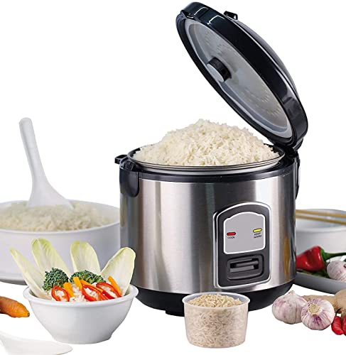 JUNG PerfectCook Edelstahl Reiskocher Reisgarer klein, 3in1 Gerät - Reiskocher Risottokocher Gemüsegarer, Multikocher 1,2L, Risotto Topf, Dämpfeinsatz, Reistopf für alle Reisarten von JUNG