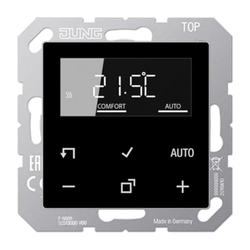 JUNG Raumtemperaturregler mit Display Standar TRDA1790SW von JUNG
