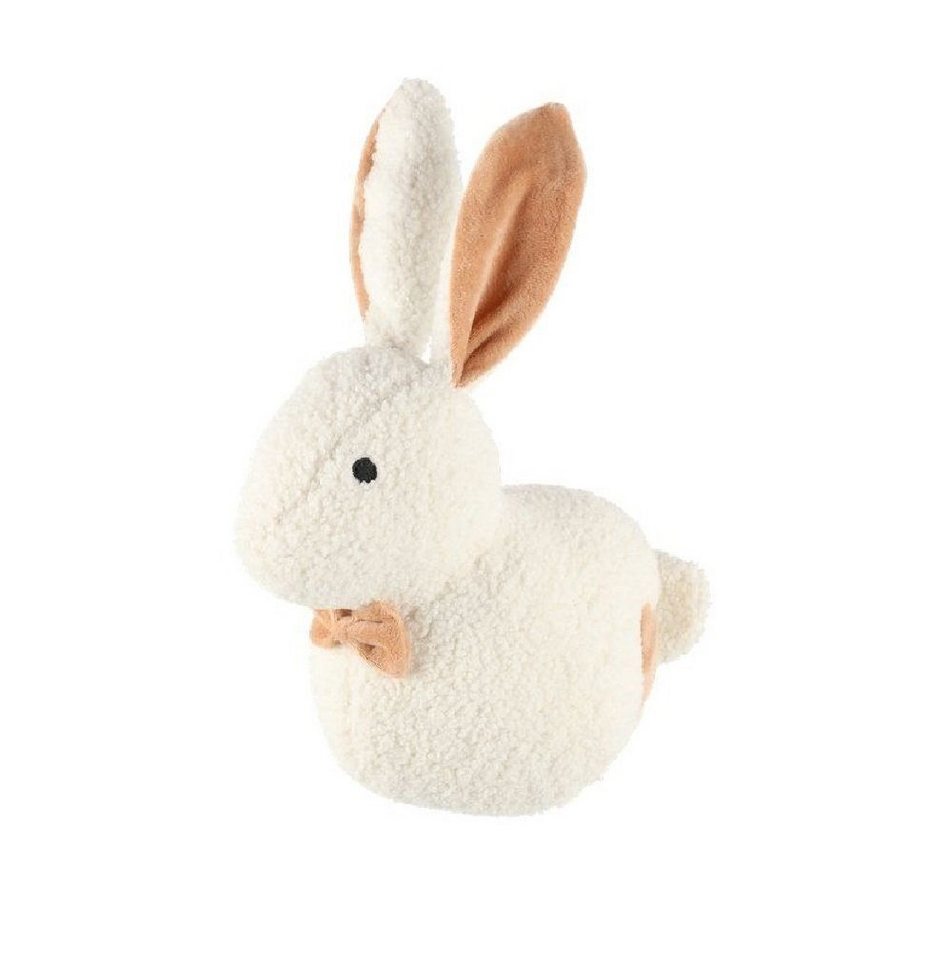 JUNG Türstopper 4Living Türstopper Boden Hase, creme, Tier Motiv, 21 x 23 x 13cm (Bodenpuffer Hase, Kaninchen, 1 St., Stopper Tür, Gummistopper, Anschlagpuffer, Anschlagdämpfer), 1 kg, Boden-Türstopper, Türpuffer, für Kinderzimmer, Schlafzimmer von JUNG