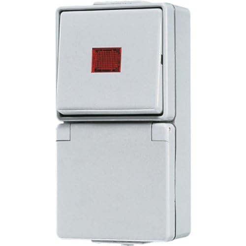 Jung 676KOW Schuko-Steckdose mit Kontrollschalter von JUNG