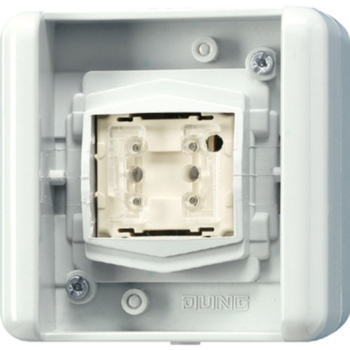 Jung 8471.02LEDW KNX Taster BA 1-Fach WG - Mittenstellung von JUNG