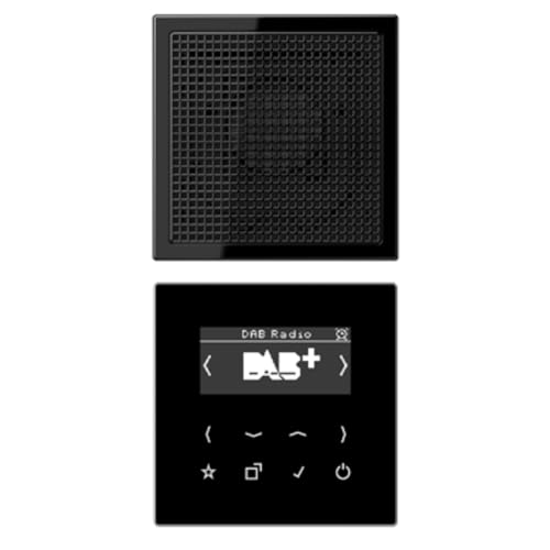 Jung DABLS1SW Smart Radio DAB+ Set Mono Schwarz Serie LS von JUNG