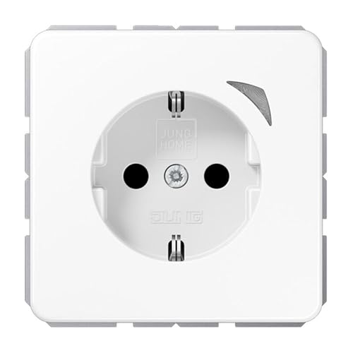 Jung Home Smart Steckdose Sprach- und Appsteuerung Kompatibel mit Alexa Steuerung über Bluetooth Serie CD von JUNG