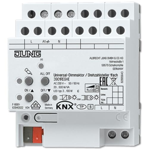 KNX Universal-Dimmaktor/Drehzahlst.1fach JUNG 3901REGHE von JUNG