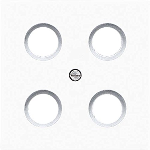 JUNG LS990 4SAT1 WW Abdeckung f. SAT-TV-Steckdose Alpinweiß Serie LS von JUNG