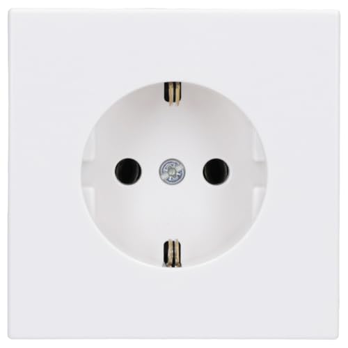 Jung Serie LS Komplett-Set Alpinweiß: LS983WW Rahmen 3fach + LS969TWW Abdeckung f. TAE-Anschlussdose + TAE-Anschlussdose TAE 3x6 NFN Up 0 rw + 2x LS1520WW SCHUKO Steckdose von JUNG