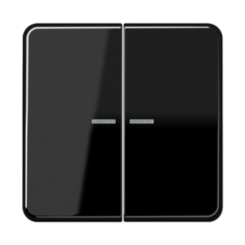 KNX RF 2-Phasen-CD-Taste, schwarz (Referenz: Jung CD10921STRFSW) von JUNG