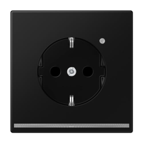 SCHUKO® Steckdose mit LED LS schwarz matt (Referenz: Jung LS1520-OSWMLNW) von JUNG