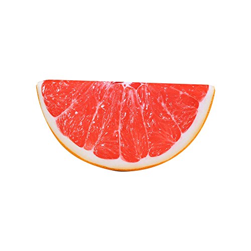 JUNGEN Grapefruit Kopfkissen Halbkreisförmig Kissen Sofakissen Dekokissen Home Dekorative, 39 * 19 * 7 cm von JUNGEN