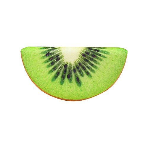 JUNGEN Kiwi Kopfkissen Halbkreisförmig Kissen Sofakissen Dekokissen Home Dekorative, 39 * 19 * 7 cm von JUNGEN