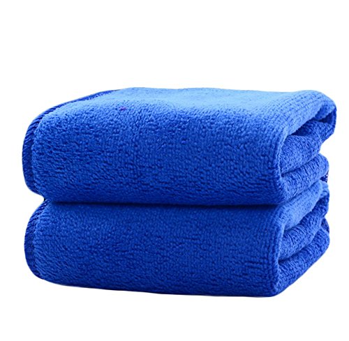 JUNGEN Kleine Handtuch Einfarbige Erwachsene Kinder Handtuch Handtuch ultrafeine Faser kleinen Platz (Blau) von JUNGEN