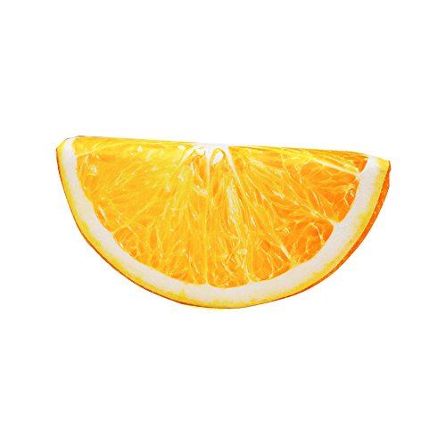 JUNGEN Orangen Kopfkissen Halbkreisförmig Kissen Sofakissen Dekokissen Home Dekorative, 39 * 19 * 7 cm von JUNGEN