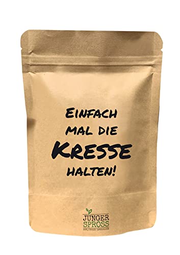 JUNGER SPROSS Pflanzbeutel - Einfach mal die Kresse halten von Junger Spross