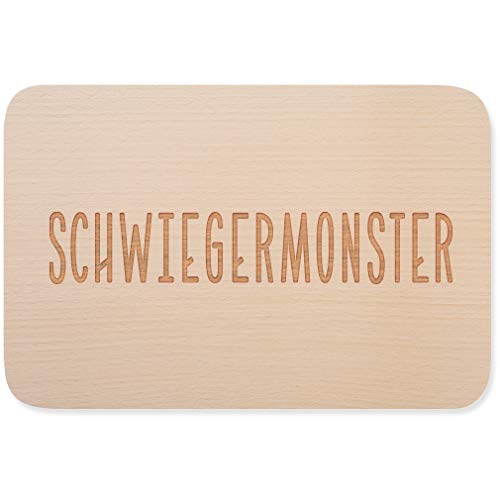 JUNIWORDS Frühstücksbrettchen, Schwiegermonster, Holzbrett Frühstücksbrett Holzbrettchen JUNIWORDS Frühstücksbrettchen, Schwiegermonster, Holzbrett Frühstücksbrett Holzbrettchen von JUNIWORDS