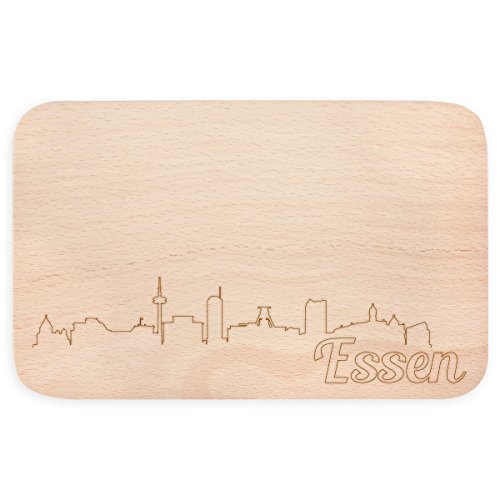 JUNIWORDS Frühstücksbrettchen mit Skyline Gravur - Wähle eine Stadt - Essen JUNIWORDS Frühstücksbrettchen mit Skyline Gravur - Wähle eine Stadt - Essen von JUNIWORDS