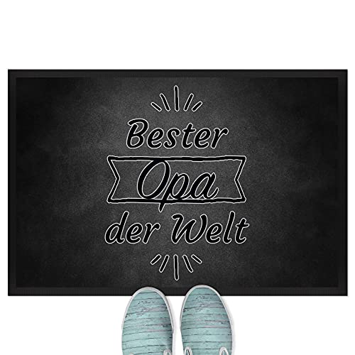 JUNIWORDS Fußmatte, Bester Opa der Welt (1002527), 60 x 40 cm, mit Gummirand von JUNIWORDS