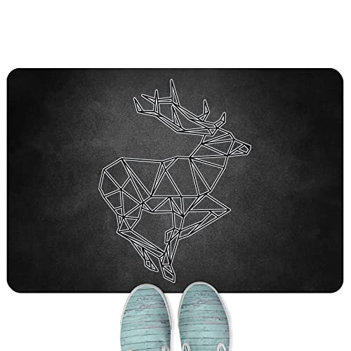 JUNIWORDS Fußmatte, Origami Hirsch, 60 x 40 cm, randlos von JUNIWORDS