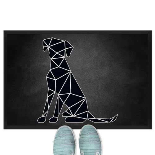 JUNIWORDS Fußmatte, Rhodesian Ridgeback, Origami-Stil, 60 x 40 cm, mit Gummirand (1010112) von JUNIWORDS