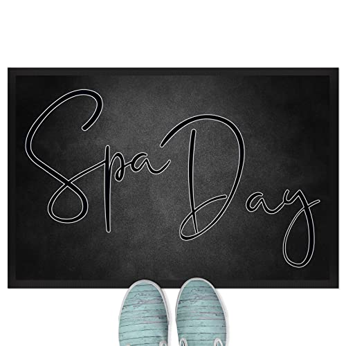JUNIWORDS Fußmatte, Spa Day, 120 x 80 cm, mit Gummirand von JUNIWORDS