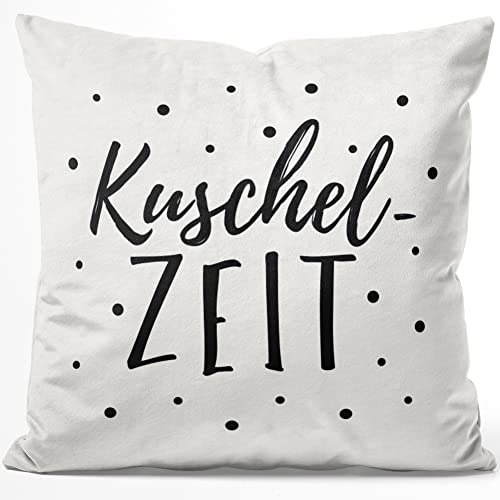JUNIWORDS Kissen, Kuschelzeit, 40 x 40 cm, Flauschig Samtweich Weich (1007301) von JUNIWORDS