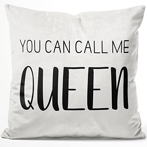 JUNIWORDS Kissen, You can Call me Queen, 40 x 40 cm, Flauschig Samtweich Weich (1008721) von JUNIWORDS