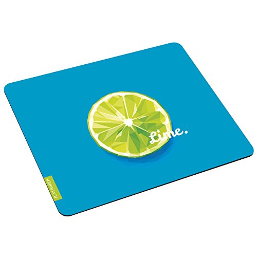 JUNIWORDS Mousepad Mauspad mit Motiv, Limette Low Poly Türkis von JUNIWORDS