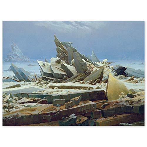 JUNIWORDS Poster, Caspar David Friedrich, Das Eismeer (Die gescheiterte Hoffnung), 41 x 30 cm von JUNIWORDS