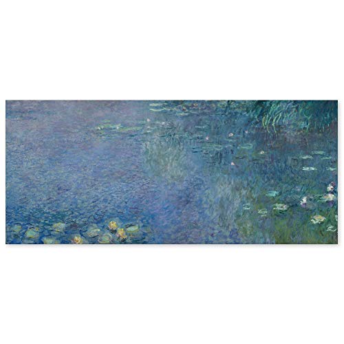 JUNIWORDS Poster, Claude Monet, Linkes Mittelteil des großen Seerosenbildes im Musée de l`Orangerie, 176 x 80 cm von JUNIWORDS