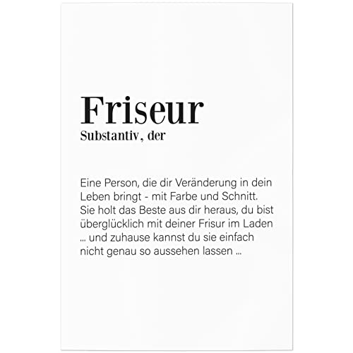 JUNIWORDS Poster, Definition Friseur, 20 x 30 cm (1005188) von JUNIWORDS